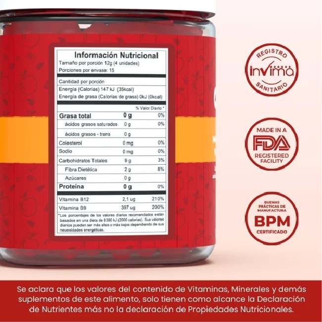 Vinagre de manzana en gomitas 🍎