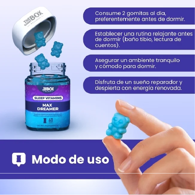 Melatonina y pasiflora en gomitas 💤